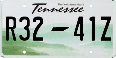 TN license plate R3241Z