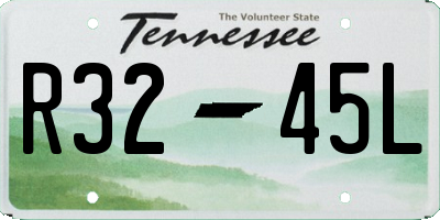TN license plate R3245L
