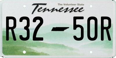 TN license plate R3250R