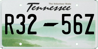 TN license plate R3256Z