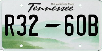 TN license plate R3260B