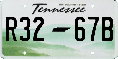 TN license plate R3267B