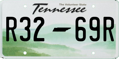 TN license plate R3269R