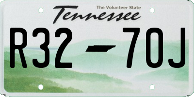 TN license plate R3270J