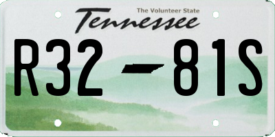 TN license plate R3281S