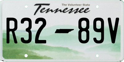 TN license plate R3289V