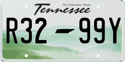 TN license plate R3299Y
