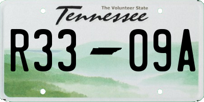 TN license plate R3309A