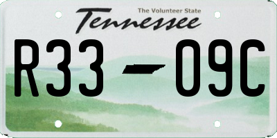 TN license plate R3309C
