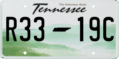 TN license plate R3319C