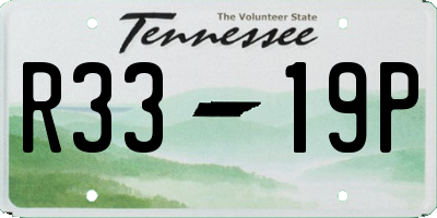 TN license plate R3319P
