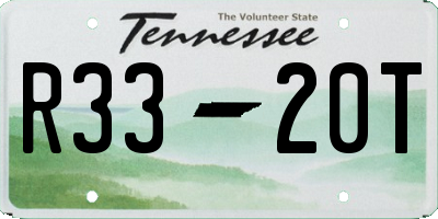TN license plate R3320T
