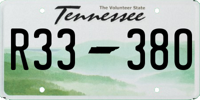 TN license plate R3338O