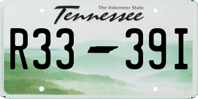 TN license plate R3339I