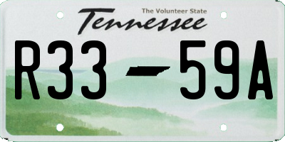 TN license plate R3359A