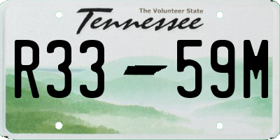 TN license plate R3359M