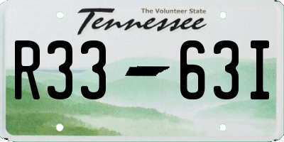 TN license plate R3363I