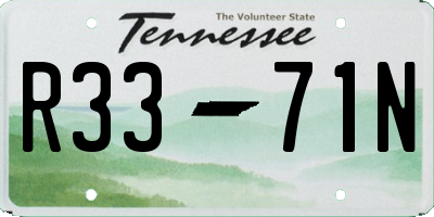 TN license plate R3371N