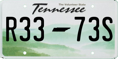 TN license plate R3373S