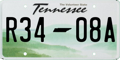 TN license plate R3408A