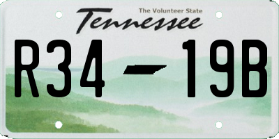 TN license plate R3419B