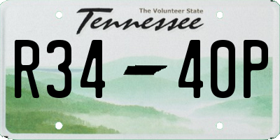 TN license plate R3440P