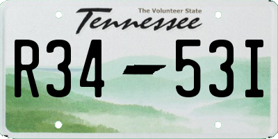 TN license plate R3453I