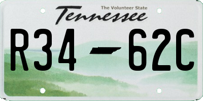 TN license plate R3462C