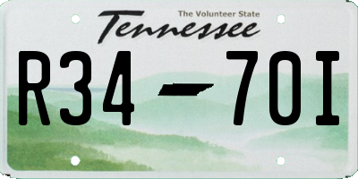 TN license plate R3470I