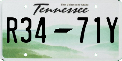 TN license plate R3471Y