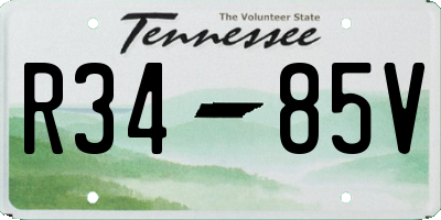 TN license plate R3485V