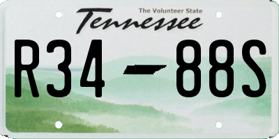TN license plate R3488S