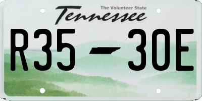 TN license plate R3530E