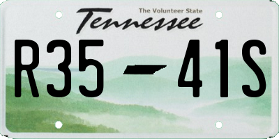 TN license plate R3541S