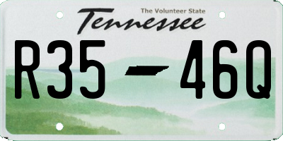 TN license plate R3546Q