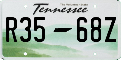 TN license plate R3568Z