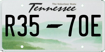TN license plate R3570E