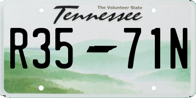 TN license plate R3571N