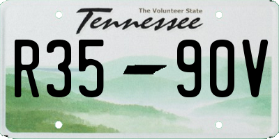 TN license plate R3590V