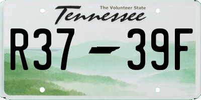 TN license plate R3739F