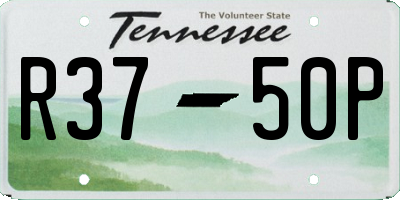 TN license plate R3750P