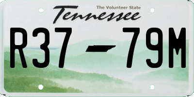 TN license plate R3779M