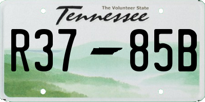 TN license plate R3785B