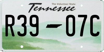 TN license plate R3907C