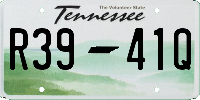 TN license plate R3941Q