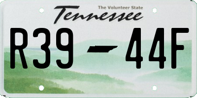 TN license plate R3944F