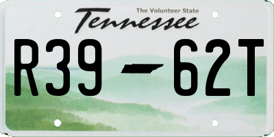TN license plate R3962T