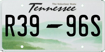 TN license plate R3996S