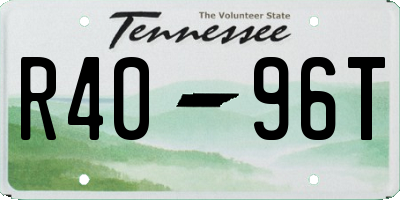 TN license plate R4096T