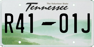 TN license plate R4101J